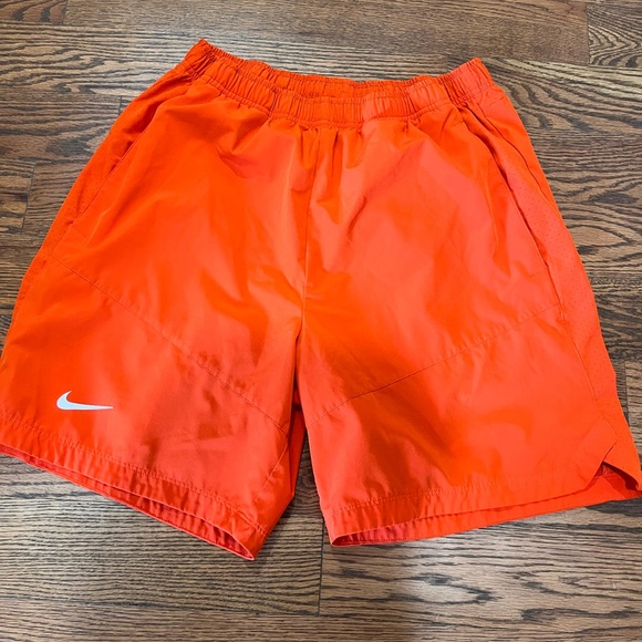 Nike Men's Bright Orange Athletic Shorts - Picture 1 of 1